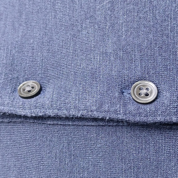 Theory Polo Shirt Size XL Blue Preppy Casual Golf Short Sleeve - Picture 6 of 6